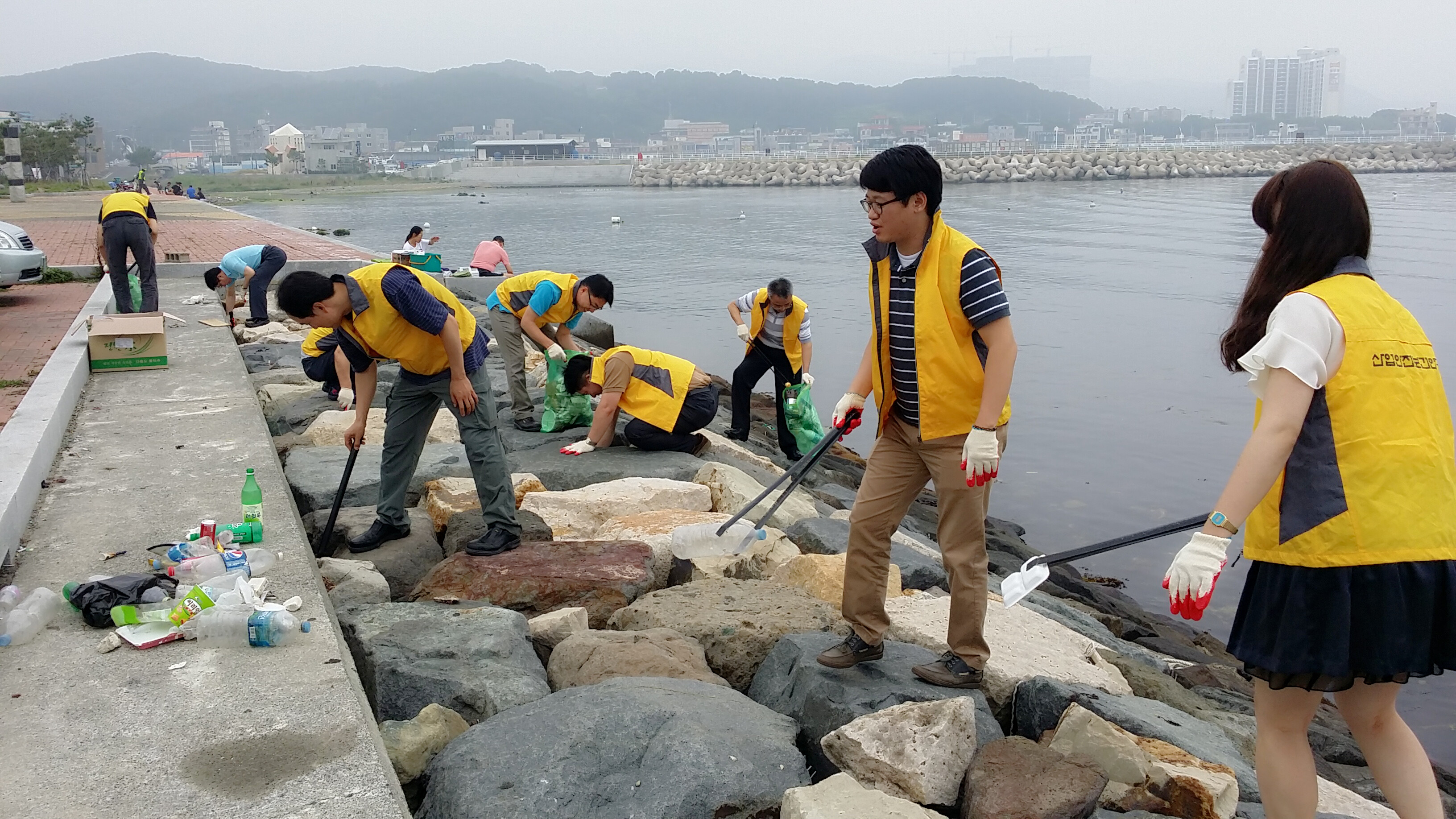 정자포구 일원 환경정화활...